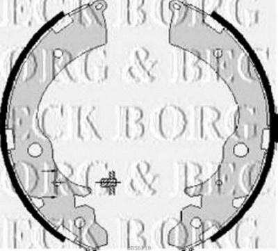 BORG & BECK bbs6218 -  Комплект тормозных колодок